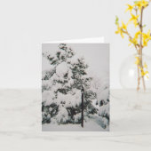 Carte scène hivernale (Fleur jaune)