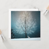 Carte Scène hivernale (Devant/Arrière en situation)