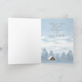 Carte Scène hivernale de paix sur terre (Intérieur)