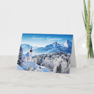 Carte Scène hivernale personnalisée