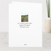 Carte Scène rurale anglaise original papa verse (Dos)