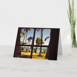 Carte Scène tropicale Fiji Beach gcna