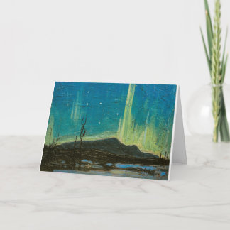 Carte Scène Vintage des lumières du Nord par Tom Thomson