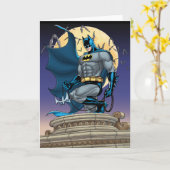 Carte Scènes Batman - Vue Côté Lune (Fleur jaune)