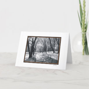 Carte scènes de neige