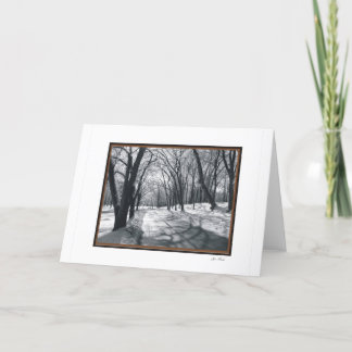 Carte scènes de neige