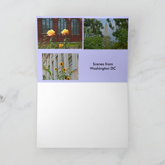 Carte Scènes de Washington DC (Intérieur)