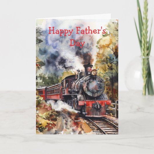 Carte Scenic Landscape with Train (Devant)