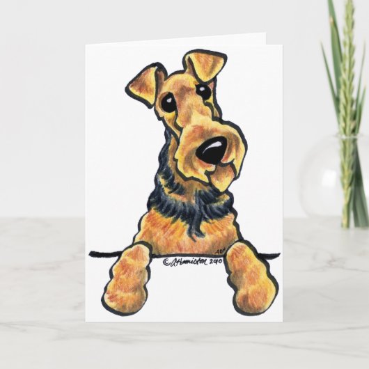 Carte Schéma Airedale Terrier (Devant)