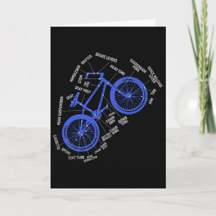 Carte Schéma des pièces de vélo de VTT Technique Cycli