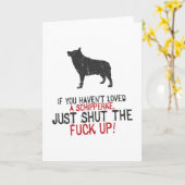 Carte Schipperke (Fleur jaune)