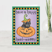 Carte Schipperke Halloween (Devant)