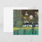 Carte Schloss Kammer sur l'Attersee II Par Gustav Klimt (Devant / Derrière)