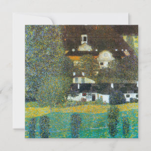 Carte Schloss Kammer sur l'Attersee II Par Gustav Klimt