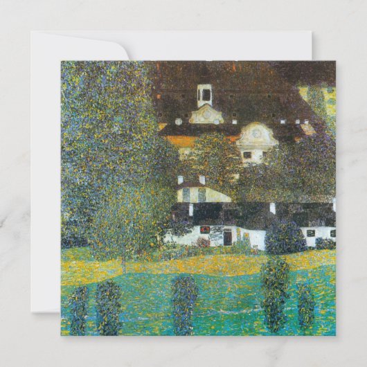 Carte Schloss Kammer sur l'Attersee II Par Gustav Klimt (Devant)