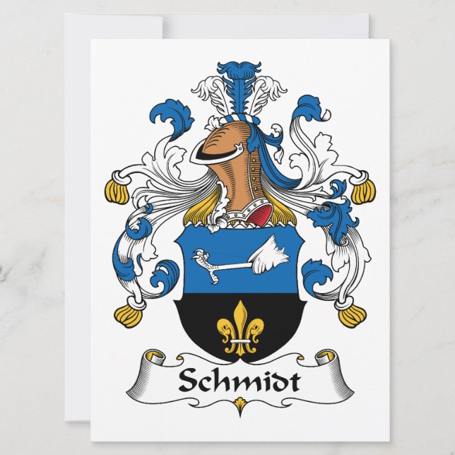 Carte Schmidt Family Crest (Devant)