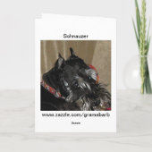 Carte Schnauzer (Dos)