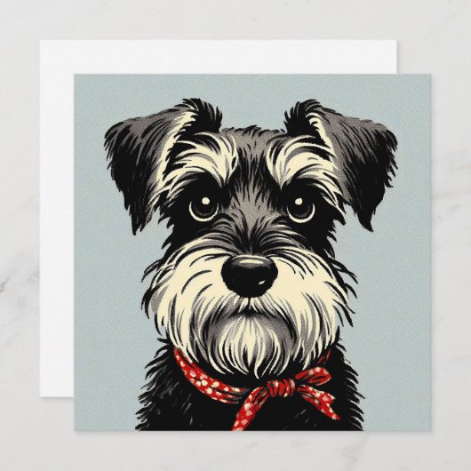 Carte Schnauzer (Devant / Derrière)