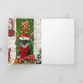 Carte Schnauzer Chien Noël (Intérieur)