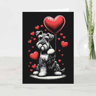 Carte Schnauzer Chien Saint-Valentin Propriétaire de chi