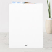 Carte Schnauzer dans une maison de Noël enneigée (Dos)