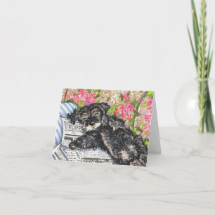 Carte Schnauzer Dreams Imprimer