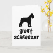 Carte Schnauzer Géant Avec Texte Cool (Fleur jaune)