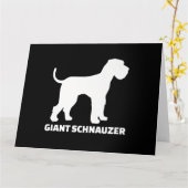 Carte schnauzer géant premium (Fleur jaune)
