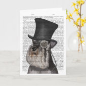 Carte Schnauzer, Hound officiel et Casquette (Fleur jaune)