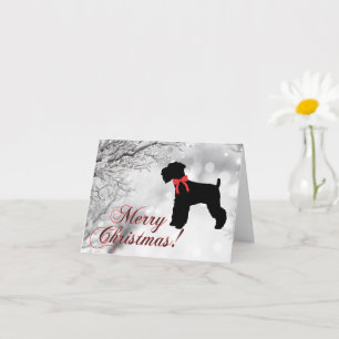 Carte Schnauzer Joyeux Noël