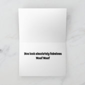 CARTE SCHNAUZER NE PEUT PAS CROIRE QUE VOUS ÊTES **40**  (Intérieur)