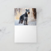 Carte Schnauzer Qu'il neige Noël (Intérieur)