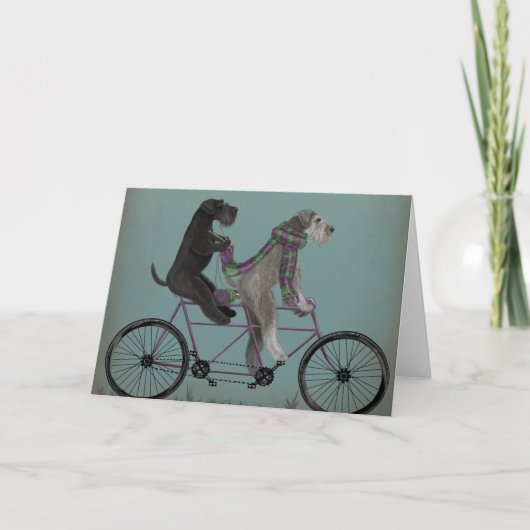 Carte Schnauzer Tandem (Devant)
