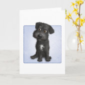 Carte Schnoodle (noir) (Fleur jaune)