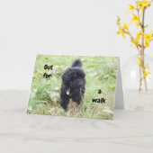 Carte SCHNOODLE PUP DIT HEUREUX 50e ANNIVERSAIRE (Fleur jaune)