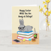 Carte Scholarly Holiday Rabbit Card (Fleur jaune)