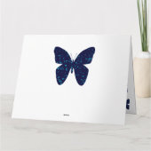 Carte Schöne Schmetterlinge à blau (Dos)