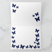 Carte Schöne Schmetterlinge à blau (Intérieur)