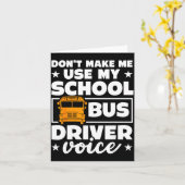 Carte School Bus Driver Funny School Bus Drivers Quote  (Fleur jaune)