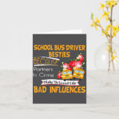 Carte School Bus Driver Ies (Fleur jaune)