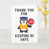 Carte School Crossing Guard Thank You (Fleur jaune)