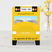 Carte school driver thank you vend (Fleur jaune)