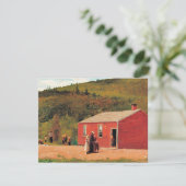 Carte School Time, peinture populaire de Winslow Homer, (Debout devant)
