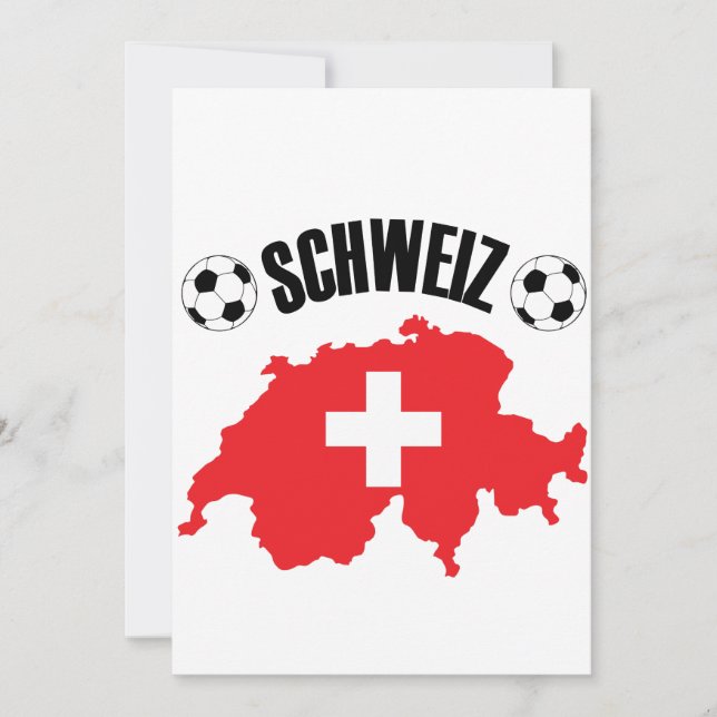 Carte Schweiz Fussball Suisse (Devant)