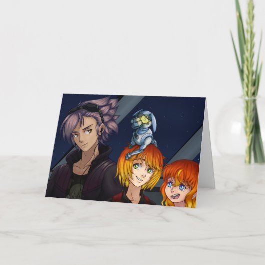 Carte Sci Fi Anime Amis (Devant)