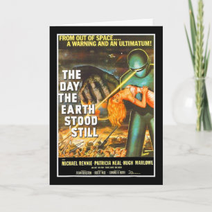 Carte Sci Fi Robot Halloween Earth Invasion Science Fich