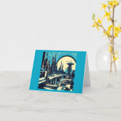 Carte Sciage urbain futuriste SF 3 (Fleur jaune)
