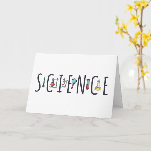 Carte Science (Fleur jaune)