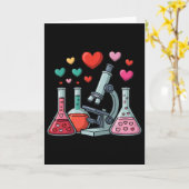 Carte Science Amour Cœurs Tige Enseignant Saint Valentin (Fleur jaune)