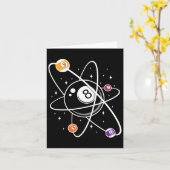 Carte Science Atom Pool Lover 8 - Billard (Fleur jaune)